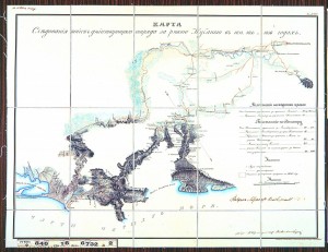 Карта следования войск действующаго отряда за рекою Кубанью в 1834, 1835 и 1836 годах