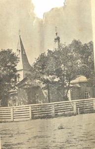 Никольская церковь ст. Северской. Фото 1914 г. из книги И.Ф. Миронова "Станица Северская"